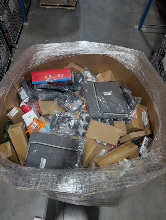 7FT “Virgin” Amazon Gaylord Pallet – Untouched Unmanifested Mystery Pallet - Liquidation Pallet with Pallet 6 | Sold by Uncle Wiener's Wholesale