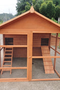 8 - Chicken Wooden Chicken Coop – Large Outdoor Shelter with Nesting Box | MSHC004 - with | Sold by Uncle Wiener's Wholesale