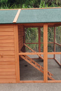 8 - Chicken Wooden Chicken Coop – Large Outdoor Shelter with Nesting Box | MSHC004 - with | Sold by Uncle Wiener's Wholesale