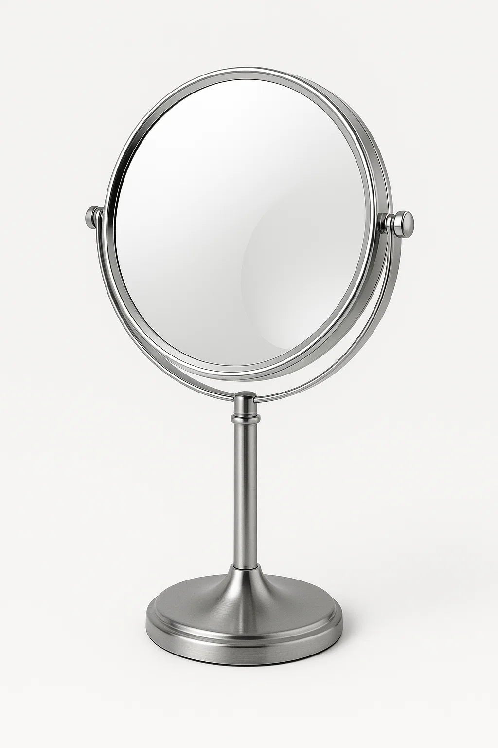 8" Double - Sided Makeup Mirror – 1X/10X Magnification, 360° Rotation | T813 - with | Sold by Uncle Wiener's Wholesale