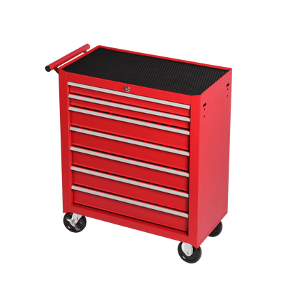 8 Drawer Garage Tool Cabinet Heavy Duty Steel Rolling Storage with Casters 31307 - with Red | Sold by Uncle Wiener's Wholesale