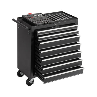 8 Drawer Garage Tool Cabinet Heavy Duty Steel Rolling Storage with Casters 31307 - with Orange | Sold by Uncle Wiener's Wholesale