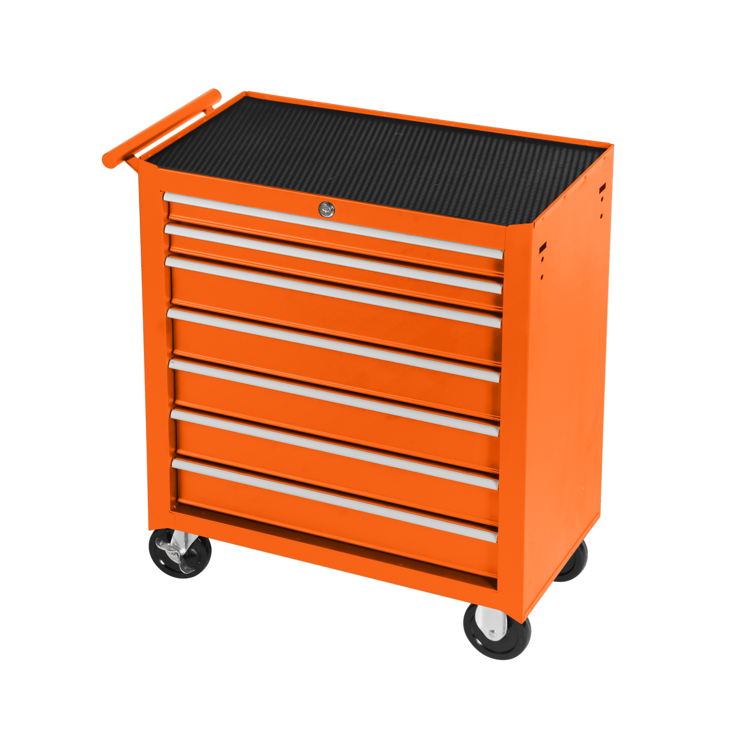 8 Drawer Garage Tool Cabinet Heavy Duty Steel Rolling Storage with Casters 31307 - with Orange | Sold by Uncle Wiener's Wholesale