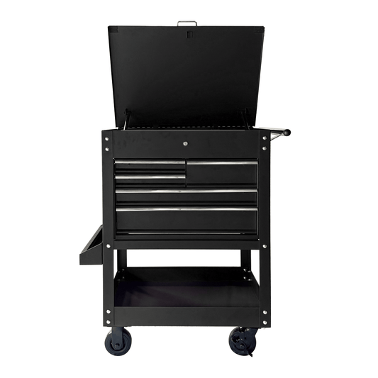 8 Drawer Heavy Duty Rolling Tool Cabinet Steel Garage Storage with Ball Bearing Slides - with Black | Sold by Uncle Wiener's Wholesale