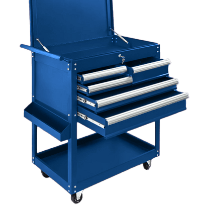 8 Drawer Heavy Duty Rolling Tool Cabinet Steel Garage Storage with Ball Bearing Slides - with Blue | Sold by Uncle Wiener's Wholesale