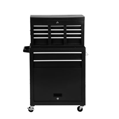 8 Drawer Rolling Tool Cabinet with Casters Heavy Duty Steel Garage Storage – Black Red Blue Orange - with Orange | Sold by Uncle Wiener's Wholesale