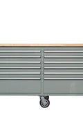 8FT Fatboy industrial tool bench with drawers and USB ports
Heavy-duty 24-drawer tool bench with stainless steel finish
Workshop organization tool bench with hardwood top
Mobile workbench with caster wheels and lockable drawers