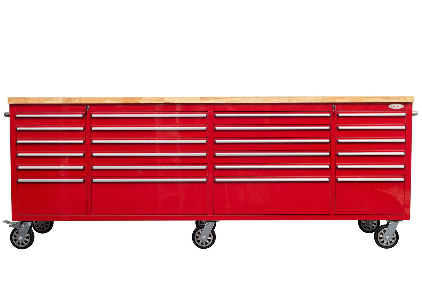 8 FT Fatboy 24 - Drawer Heavy - Duty Workbench with Power Outlets & USB Charging – Industrial Tool Bench for Garage & Workshop Organization | - with Yellow | Sold by Uncle Wiener's Wholesale