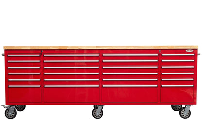 8 FT Fatboy 24 - Drawer Heavy - Duty Workbench with Power Outlets & USB Charging – Industrial Tool Bench for Garage & Workshop Organization | - with Yellow | Sold by Uncle Wiener's Wholesale