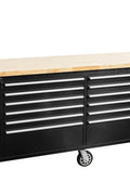 8 FT Fatboy Workbench – 24 - Drawer Heavy - Duty Tool Bench with Power & USB | FB24D8FT - with Stainless Steel | Sold by Uncle Wiener's Wholesale