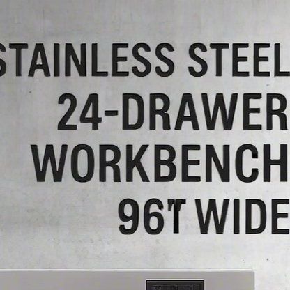 8FT Fatboy industrial tool bench with drawers and USB ports
Heavy-duty 24-drawer tool bench with stainless steel finish
Workshop organization tool bench with hardwood top
Mobile workbench with caster wheels and lockable drawers