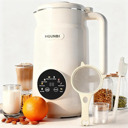 8-in-1 Automatic Nut Milk Maker Machine 50oz – Plant-Based Soy, Almond & Oat Milk Blender with Self-Cleaning, Keep Warm & 12-Hour Delay - Electronics with | Sold by Uncle Wiener's Wholesale