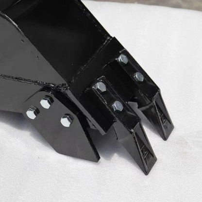 8" Mini Skid Steer Narrow Tooth Bucket Attachment for Trenching, Digging & Tight Access Work MB200T - with | Sold by Uncle Wiener's Wholesale