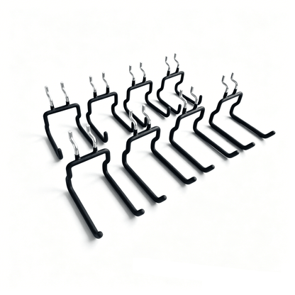 8 - Pack Pegboard Utility Hooks Heavy Duty Tool Hangers Garage Organizer PPH087 - with | Sold by Uncle Wiener's Wholesale