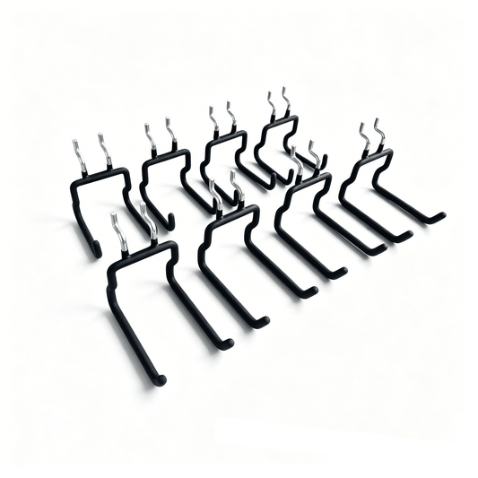 8 - Pack Pegboard Utility Hooks Heavy Duty Tool Hangers Garage Organizer PPH087 - with | Sold by Uncle Wiener's Wholesale
