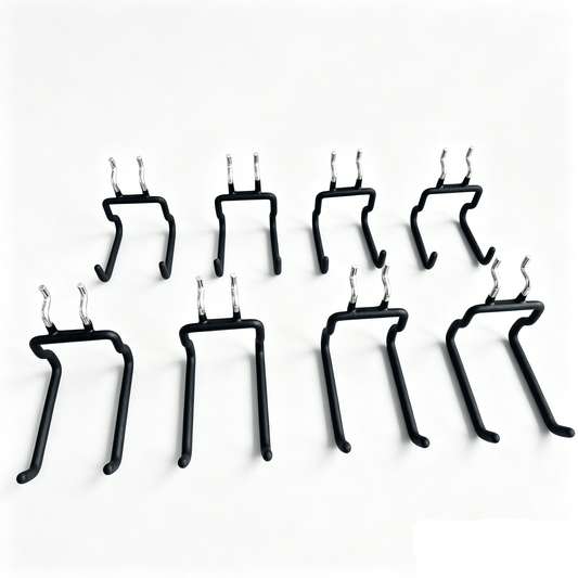 8 - Pack Pegboard Utility Hooks Heavy Duty Tool Hangers Garage Organizer PPH087 - with | Sold by Uncle Wiener's Wholesale