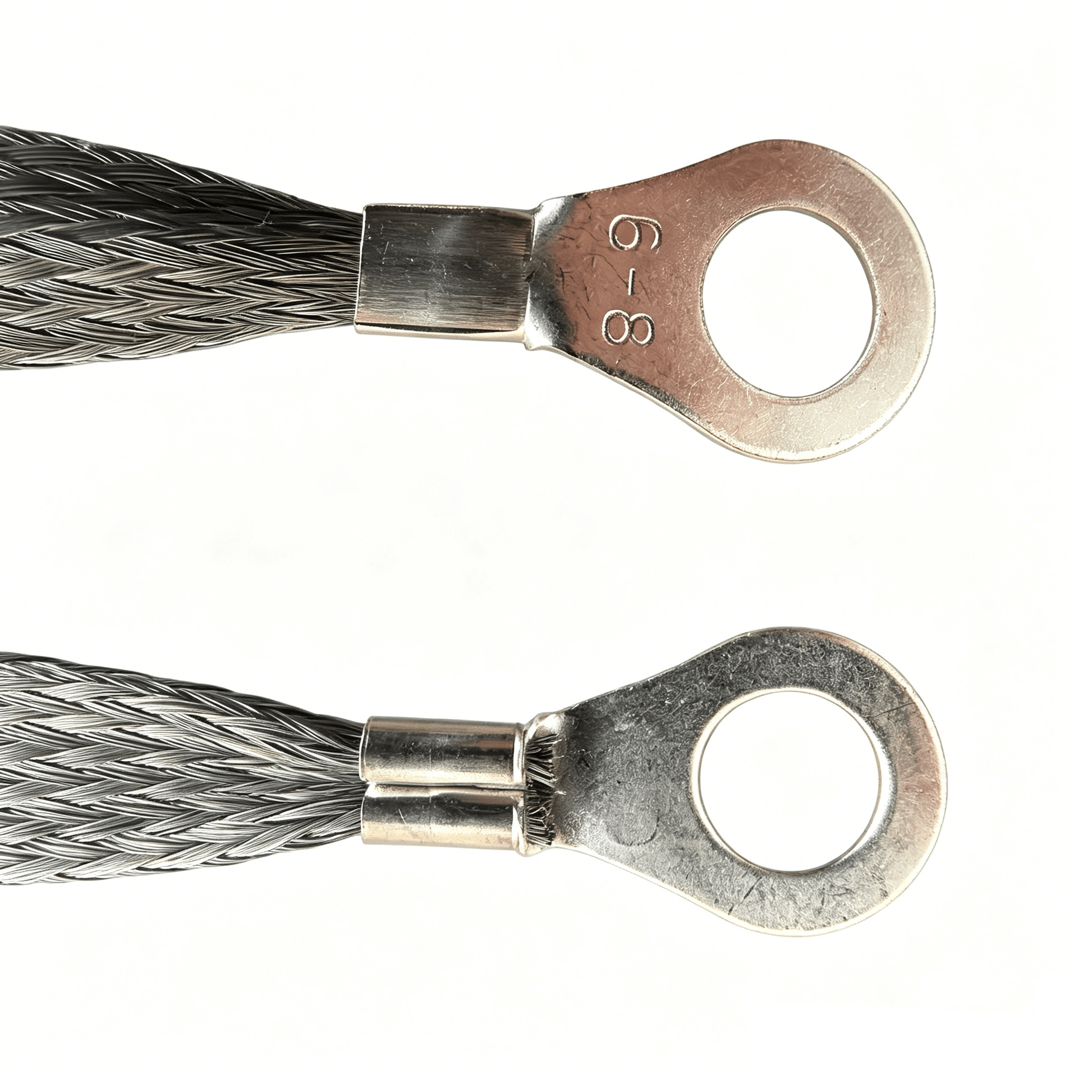 8-Piece Braided Copper Car Ground Strap Set Assorted Sizes CGS84 - with | Sold by Uncle Wiener's Wholesale