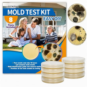 8-Test DIY Mold Test Kit for Home – Indoor Air, Surface & HVAC Mold Testing Kit with Identification Guide