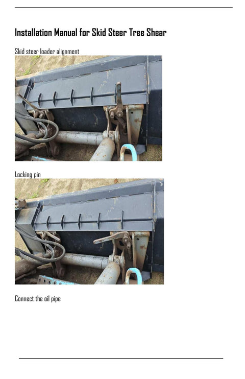 8" Tree Shear Attachment for Skid Steer Loaders – Universal Quick Attach Land Clearing Shear SU279484 - with | Sold by Uncle Wiener's Wholesale