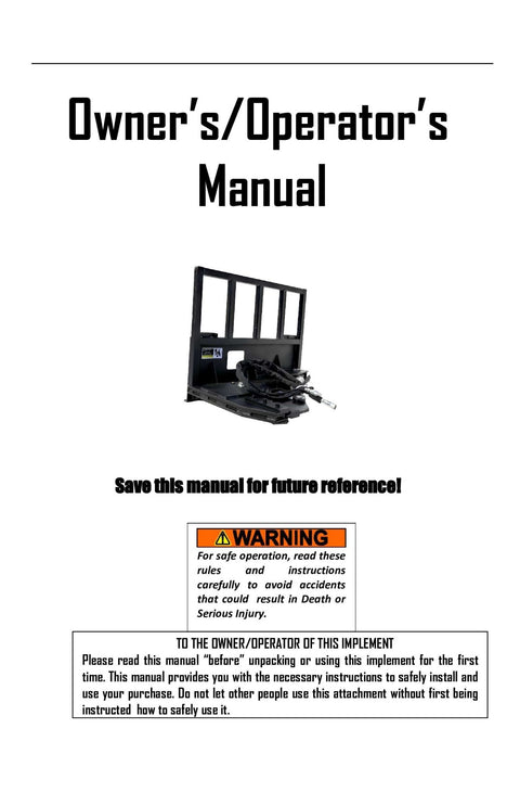 8" Tree Shear Attachment for Skid Steer Loaders – Universal Quick Attach Land Clearing Shear SU279484 - with | Sold by Uncle Wiener's Wholesale