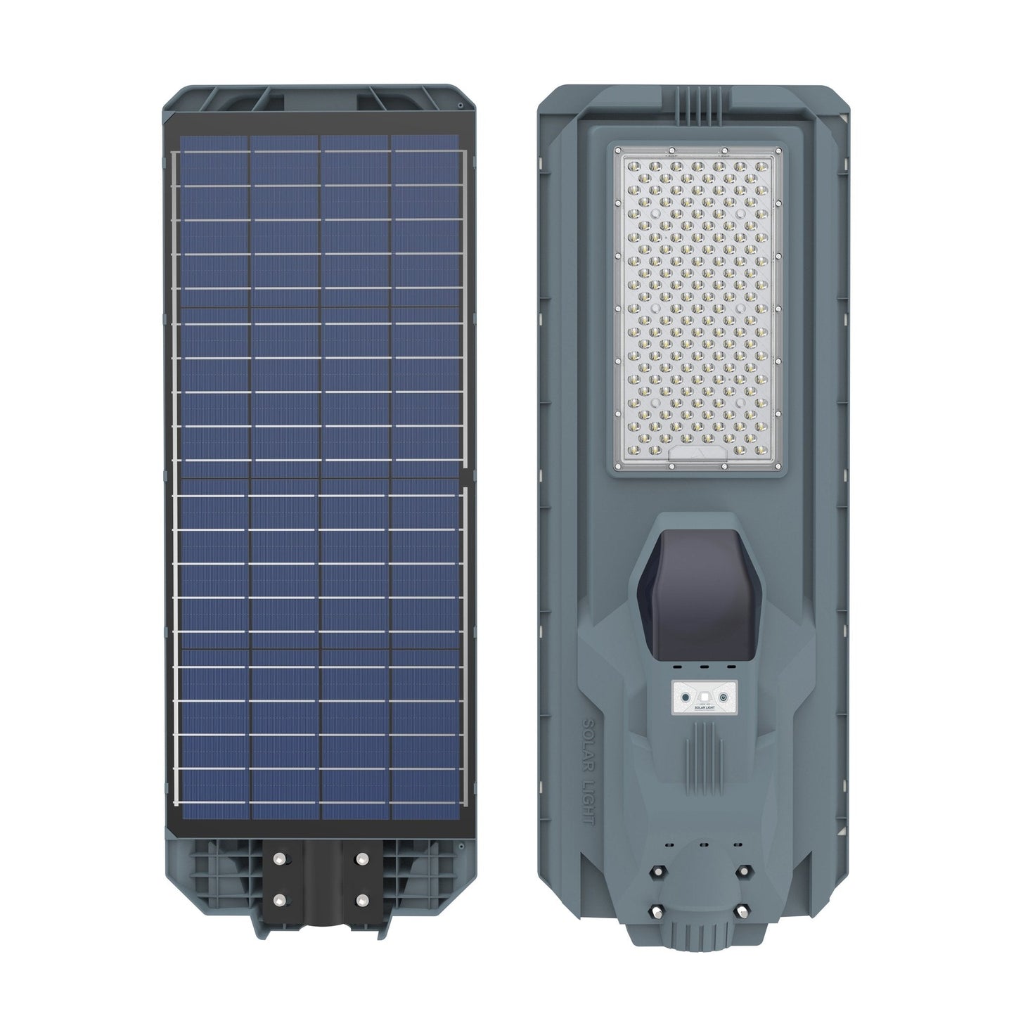 800W All - in - One Solar LED Street Light with Arm & Bracket – Motion Sensor, Remote, 3000 Lumens, IP65 Outdoor Light QYJM03800 - with | Sold by Uncle Wiener's Wholesale