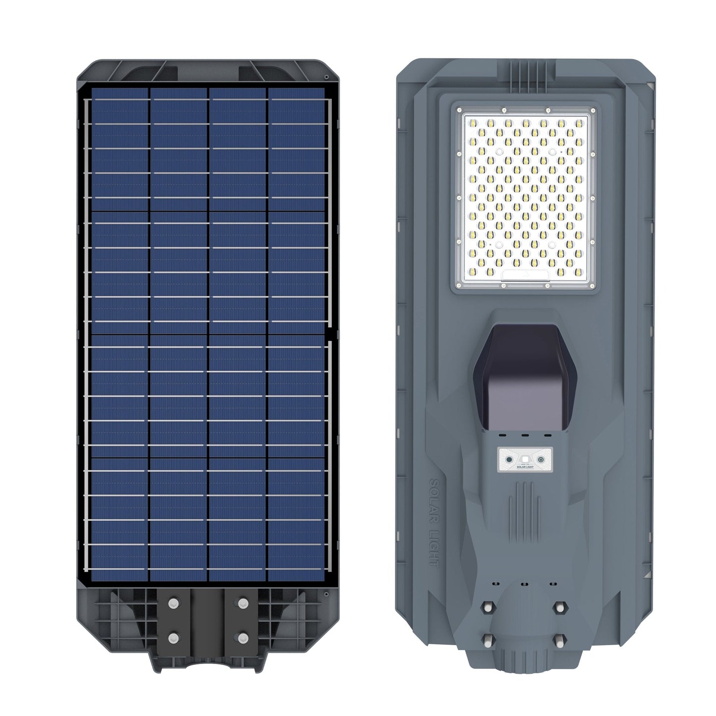 800W All - in - One Solar LED Street Light with Arm & Bracket – Motion Sensor, Remote, 3000 Lumens, IP65 Outdoor Light QYJM03800 - with | Sold by Uncle Wiener's Wholesale