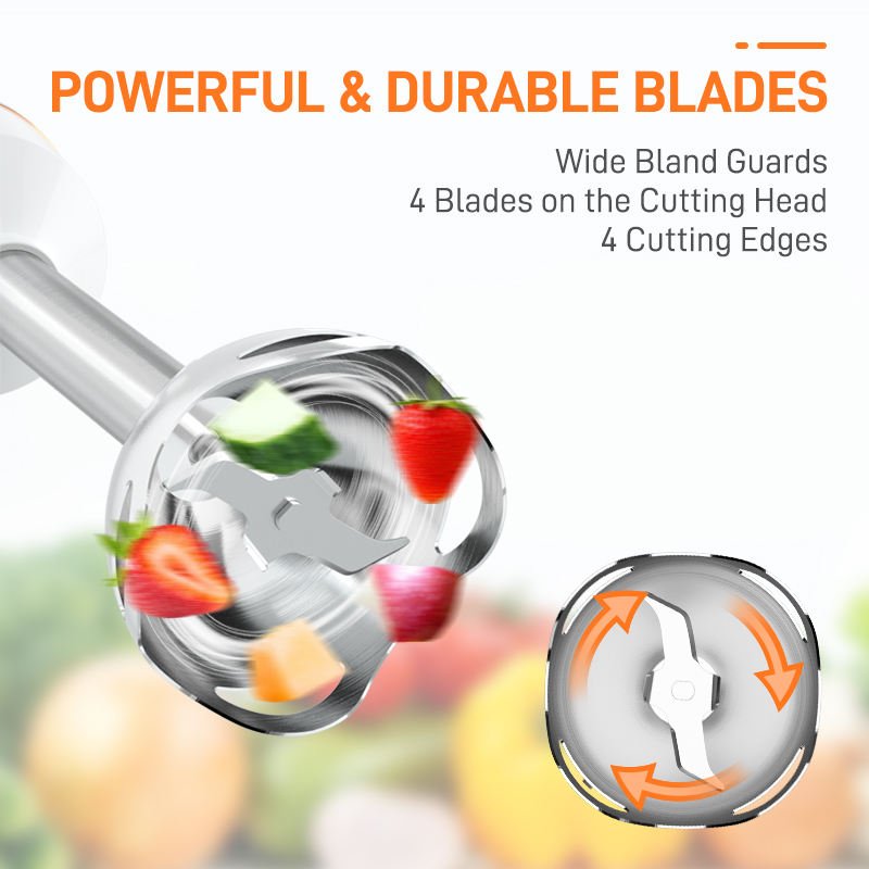 800W Variable Speed 4 - in - 1 Immersion Hand Blender Set – Powerful Stick Blender SM1546 - with | Sold by Uncle Wiener's Wholesale