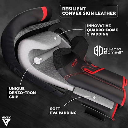RDX Apex A5 Pro Sparring Boxing Gloves – Hook & Loop Training Gloves with Multi-Layer Shock Absorption