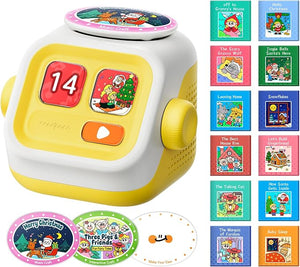 seedpace 4-in-1 Interactive Story Machine & Bluetooth Speaker – Screen-Free Audio Player with Custom Recording Cards