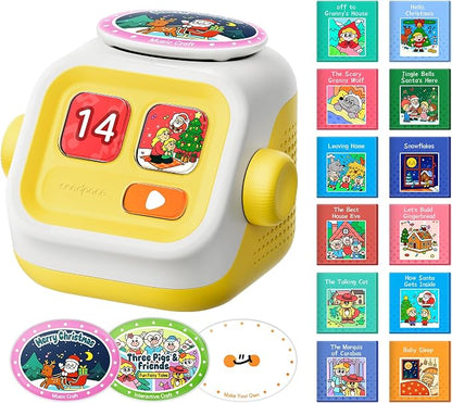 seedpace 4-in-1 Interactive Story Machine & Bluetooth Speaker – Screen-Free Audio Player with Custom Recording Cards