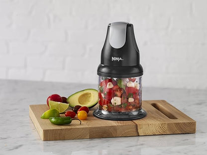 Ninja Express Chop NJ100C Electric Food Chopper – 200W, 16 oz Bowl, One-Touch Pulse, BPA-Free
