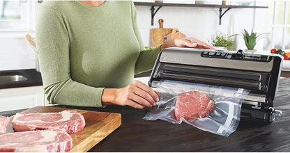 FoodSaver FM5200 2-in-1 Vacuum Sealer Machine – Express Bag Maker, Handheld Sealer, Automatic Moisture Detection & Starter Bags