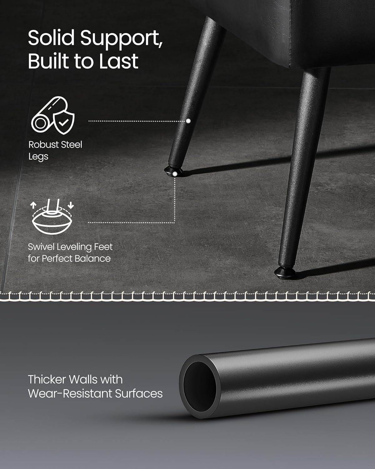Storage Ottoman Bench with Hidden Storage, Entryway Bench, Bedroom Bench, Upholstered Seat with Safety Hinges and Steel Legs Mid Century Modern Ink Black