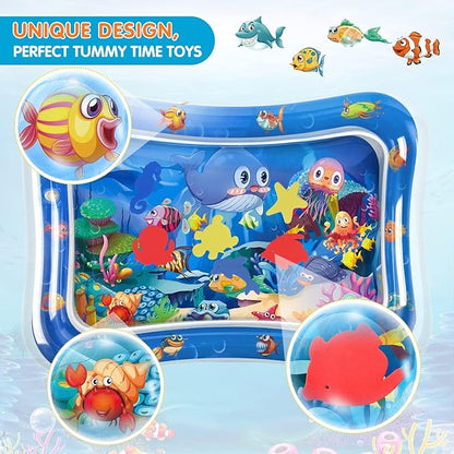 Infinno Inflatable Tummy Time Water Mat – Portable Baby Sensory Play Mat for Infants and Toddlers