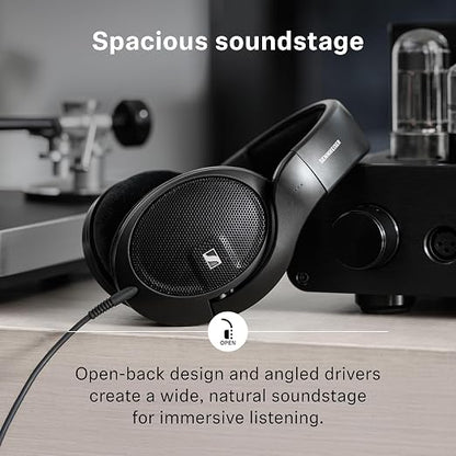 Sennheiser HD 560S Open-Back Audiophile Headphones – Neutral Reference Sound, 120 Ohm, Detachable Cable