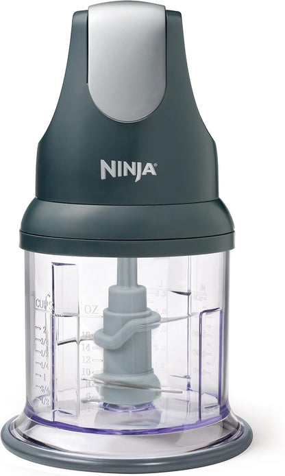 Ninja Express Chop NJ100C Electric Food Chopper – 200W, 16 oz Bowl, One-Touch Pulse, BPA-Free