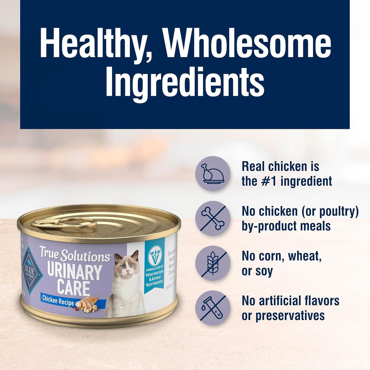Blue Buffalo Wet Cat Food – Assorted Care Formulas, Flavours & Sizes, Natural Adult Cat Food