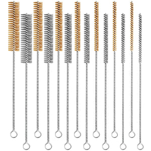 14-Piece Brass & Stainless Steel Tube Cleaning Brush Set T0982