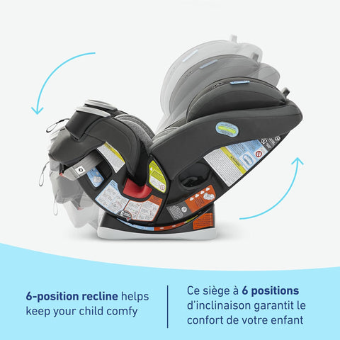 Graco 4Ever All-in-One Convertible Car Seat, 4-in-1 Baby to Big Kid Car Seat from 1.8-54 kg (4-120 lb), ProtectPlus Engineered, Lofton