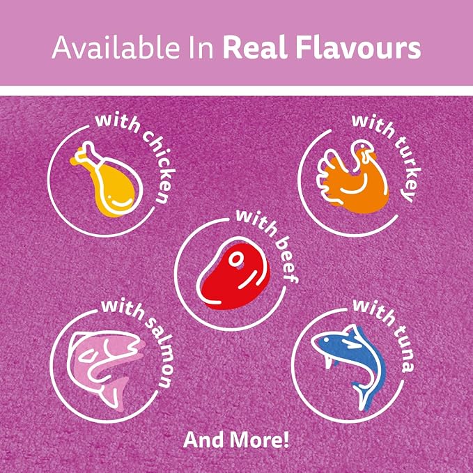 WHISKAS Perfect Portions Wet Cat Food Seafood Selections – 12-Pack 75g Twin-Pack Pâté, Whitefish & Tuna + Salmon, 900g Total