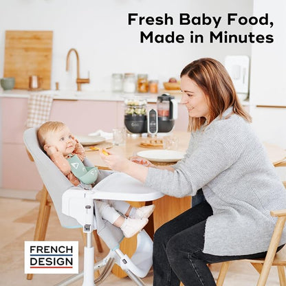 Babymoov Duo Meal Station 6-in-1 Baby Food Maker – Steamer, Blender, Bottle Warmer, Sterilizer, Defroster & Reheater