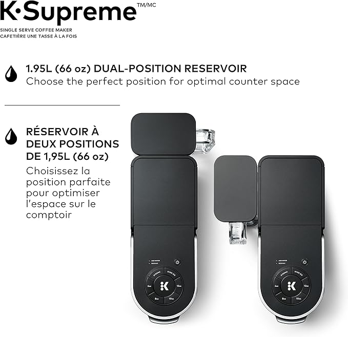 Keurig K-Supreme Single Serve Coffee Maker – K-Cup Pod Brewer with MultiStream Technology, 4 Brew Sizes & 66 oz Dual-Position Reservoir