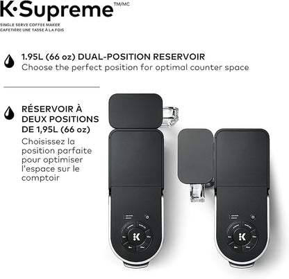 Keurig K-Supreme Single Serve Coffee Maker – K-Cup Pod Brewer with MultiStream Technology, 4 Brew Sizes & 66 oz Dual-Position Reservoir