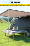 8.2×8.2 ft Retractable Car Side Awning – Waterproof Vehicle Tent with Adjustable Height & UV Protection - with | Sold by Uncle Wiener's Wholesale