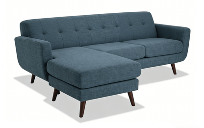 86" Mid Century Modern Sectional Sofa with Reversible Chaise – Multi-Color Options - with Gray Sectional Sofa | Sold by Uncle Wiener's Wholesale