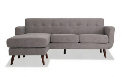 86" Mid Century Modern Sectional Sofa with Reversible Chaise – Multi-Color Options - with Gray Sectional Sofa | Sold by Uncle Wiener's Wholesale