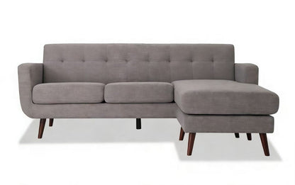 86" Mid Century Modern Sectional Sofa with Reversible Chaise – Multi-Color Options - with Gray Sectional Sofa | Sold by Uncle Wiener's Wholesale