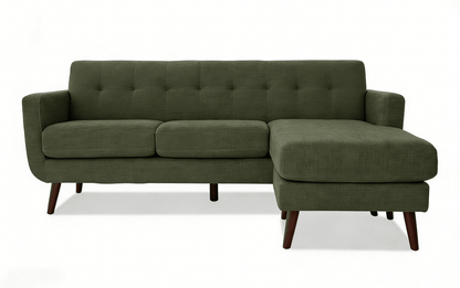 86" Mid Century Modern Sectional Sofa with Reversible Chaise – Multi-Color Options - with Avocado Sectional Sofa | Sold by Uncle Wiener's Wholesale