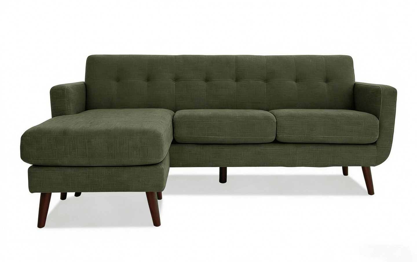 86" Mid Century Modern Sectional Sofa with Reversible Chaise – Multi-Color Options - with Avocado Sectional Sofa | Sold by Uncle Wiener's Wholesale
