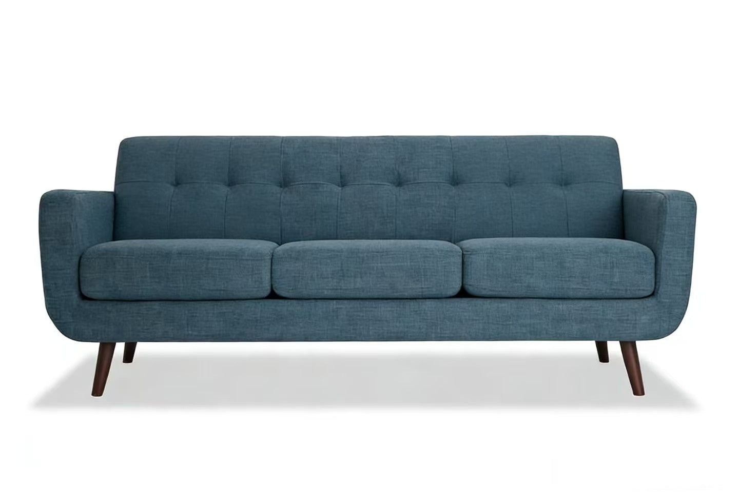 86" Mid Century Modern Sofa Couch Upholstered 3 Seater Living Room Couch Multi Color Options BOBT86GRY - with Teal | Sold by Uncle Wiener's Wholesale